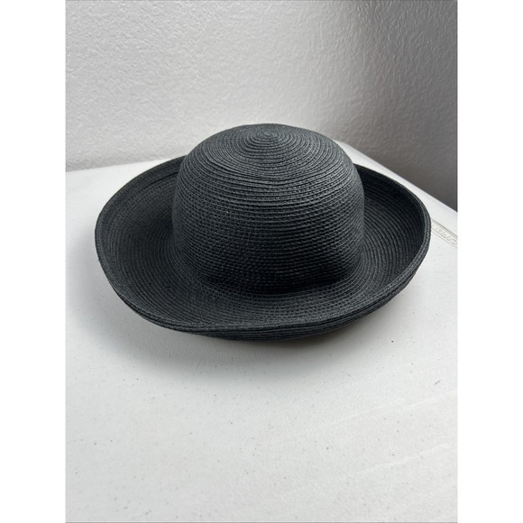 Eric Javits Women's Squishee Black Beach Sun Hat UPF 50+ Protection - Picture 2 of 9